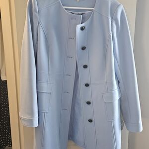 Karl Lagerfeld Blue Trench Coat